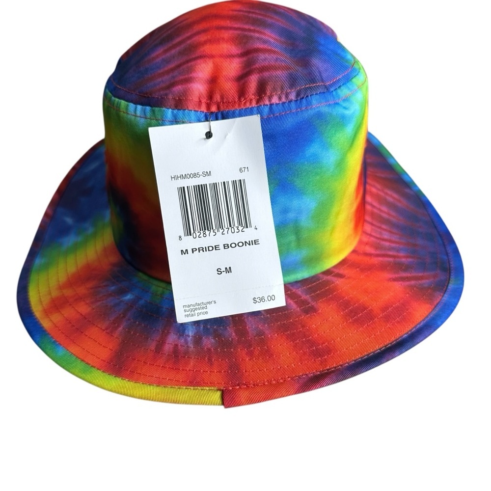 NWT Hurley Pride Boonie Bucket Hat. Size S/M Rainbow Tie Dye - Picture 3 of 8